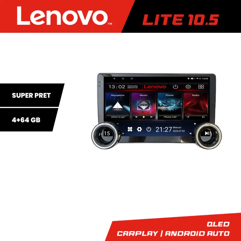 Navigatie Opel Movano si Renault Master 2020+ Lenovo 10.5 inch 4GB+64GB Reducere extra