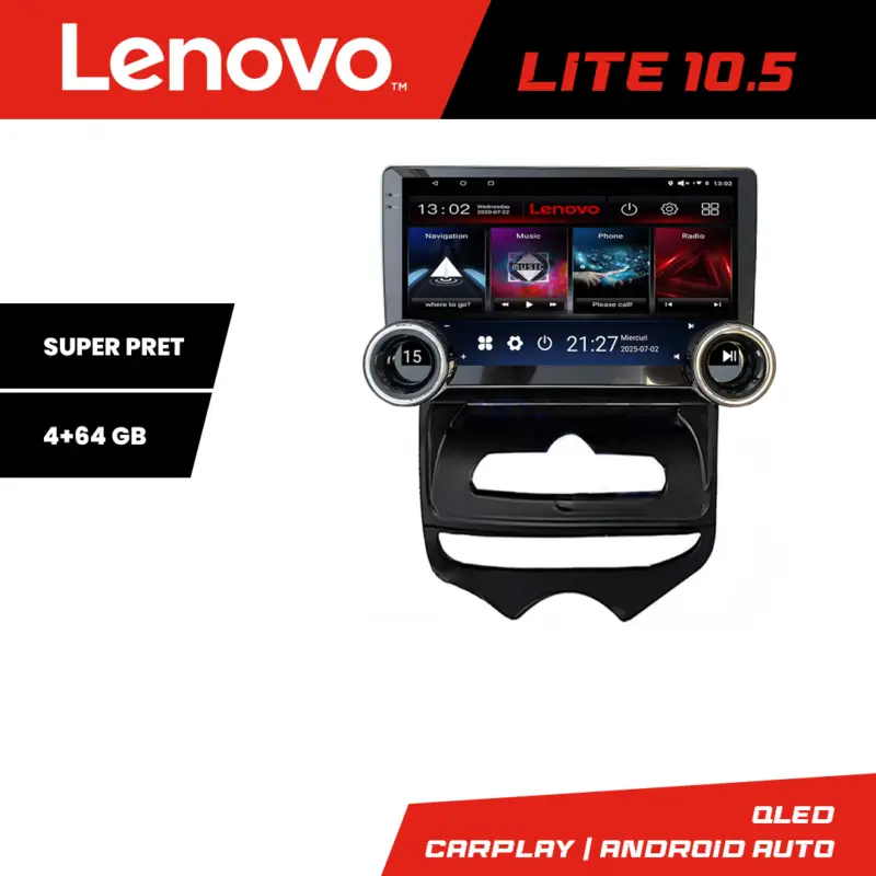 Navigatie Hyundai IX20 2010-2019 Lenovo 10.5 inch 4+64 GB Android Cumpără online