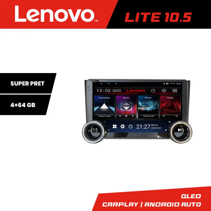 Navigație Seat Ibiza 2017+ Lenovo 10.5 inch, 8 Core, 4GB+64GB, Android Preferatul clienților
