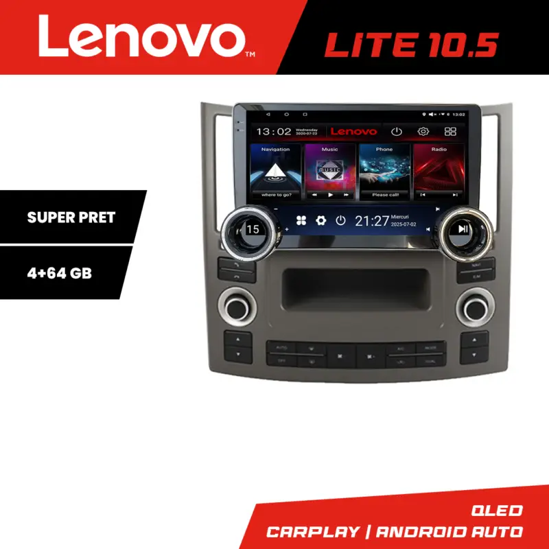 Discount Navigatie Android Infiniti FX45 2007-2009 Lenovo 10.5 inch 4+64GB