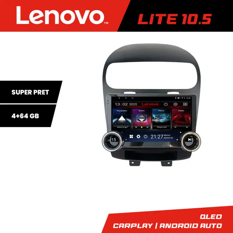 Navigatie Android Lenovo 10.5 inch pentru Fiat Freemont/Dodge Journey 2012-2019 Reducere de preț
