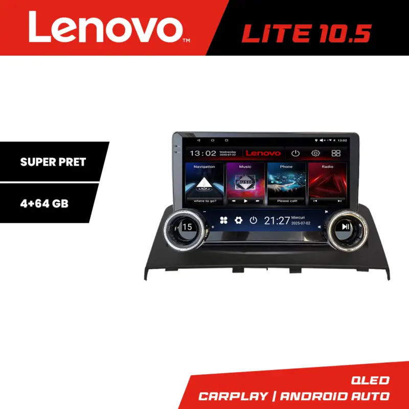 Navigație Android Land Rover Freelander 2007-2015 Lenovo 10.5 inch 4GB+64GB Expediere rapidă