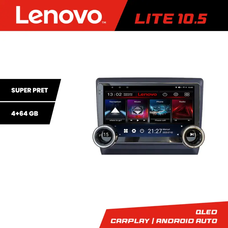 Ofertă limitată Navigație Android Isuzu D-Max 2020+ Lenovo 10.5 inch 4+64GB GPS WiFi