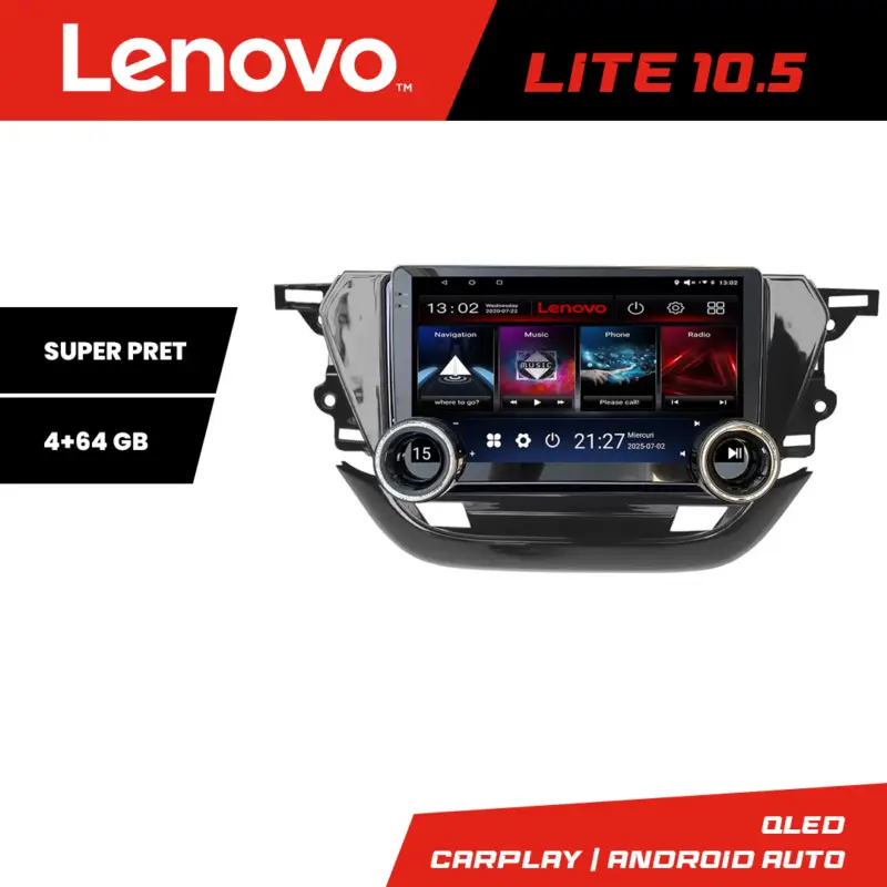 Retur ușor Navigatie Opel Corsa F 2019+ Lenovo 10.5 inch 4+64 GB Android GPS WiFi