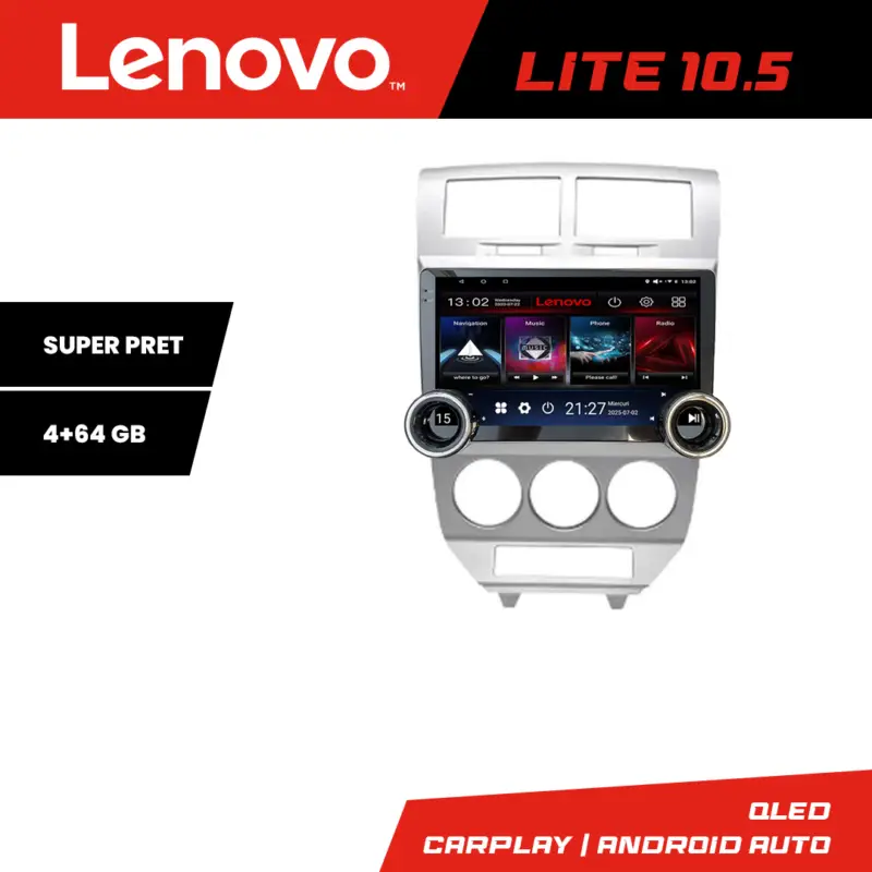 Doar azi Navigatie Android Dodge Caliber 2006-2010 Lenovo 10.5 inch 4GB+64GB