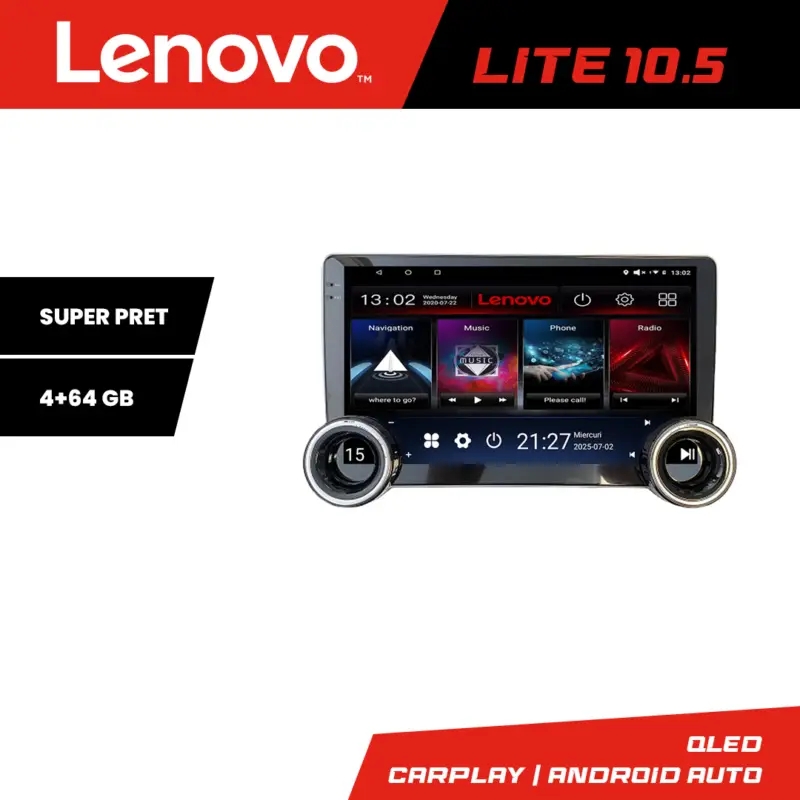 Expediere rapidă Navigatie Citroen C3 2018+ Lenovo 10.5 inch 4GB RAM 64GB Android