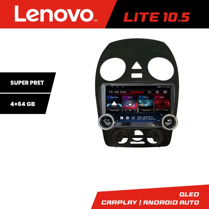 Navigatie Android VW Beetle 2005-2011 Lenovo 10.5 inch 4+64 GB Popular