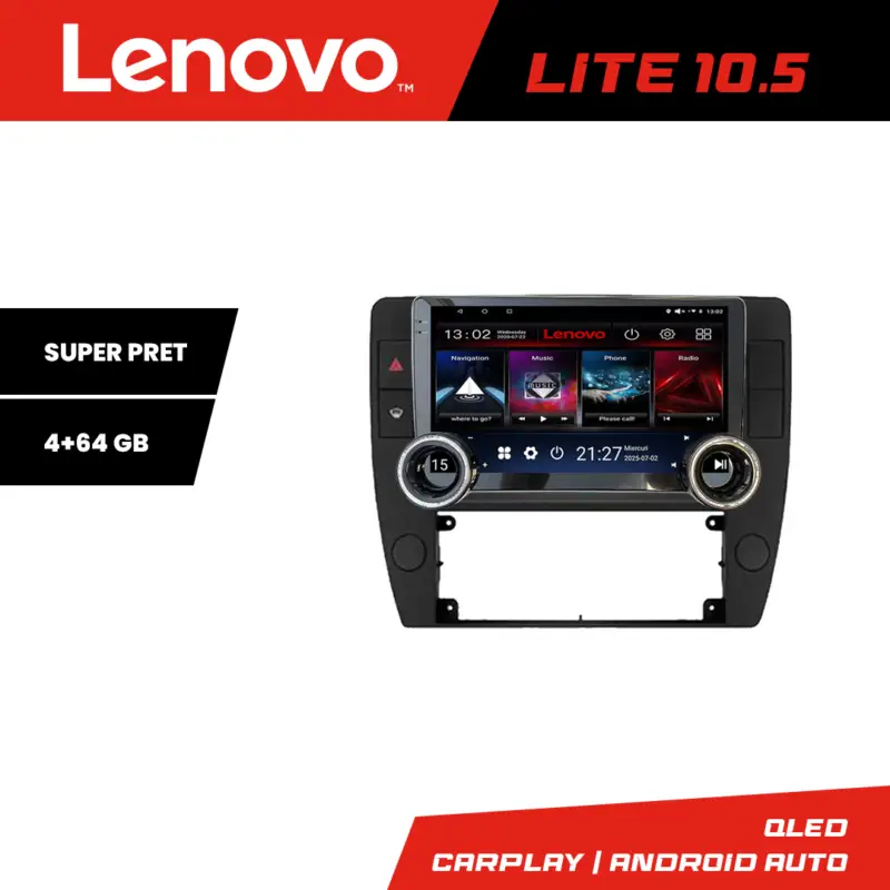 Reducere de preț Navigație Android Lenovo VW Passat B5 1997-2004, 10.5 inch, 4+64GB