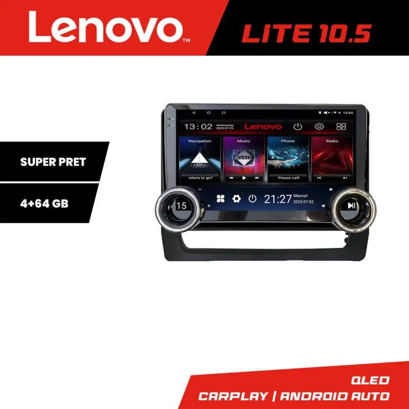 Premium Navigație Android Mitsubishi ASX 2020 Lenovo 10.5 inch 4+64GB 8 Core
