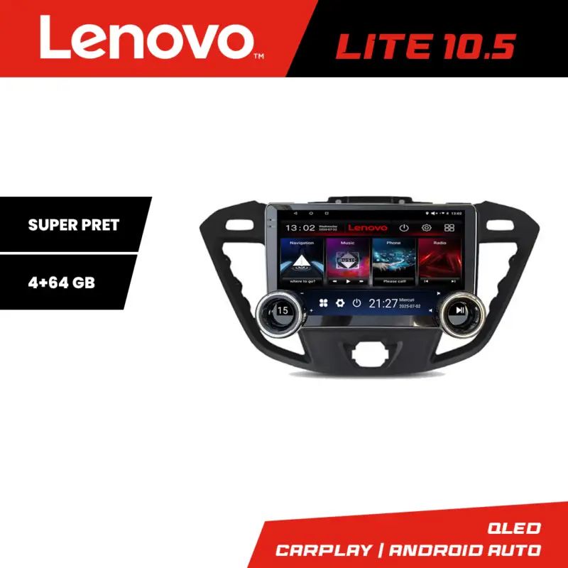 Cumpără acum Navigație Ford Transit Custom 2012-2020 Lenovo 10.5 inch Android 4+64 GB