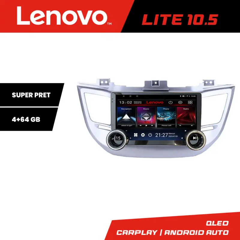 Cumpără acum Navigație Android Hyundai Tucson 2015-2019 Lenovo 10.5 inch 4GB+64GB