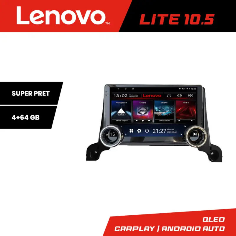 Bestseller Navigatie Android Peugeot 5008 2016-2020 Lenovo 10.5 inch 4+64GB