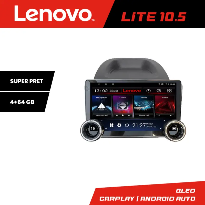Preț promoțional Navigație Android Ford Fiesta 2012-2018 Lenovo 10.5 inch 4+64GB