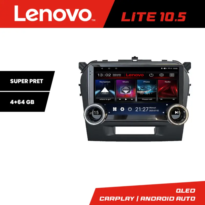 Reduceri Navigatie Android Suzuki Grand Vitara 2016+ Lenovo 10.5 inch 4+64GB