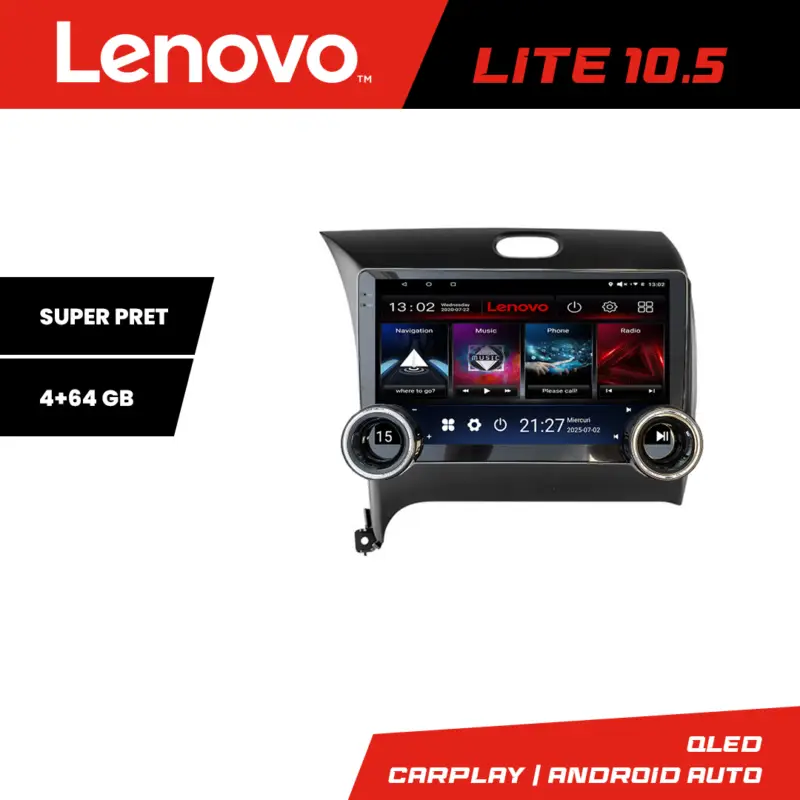 Reducere de preț Navigație Android Kia Cerato 2013-2018 Lenovo 10.5 inch 4+64 GB