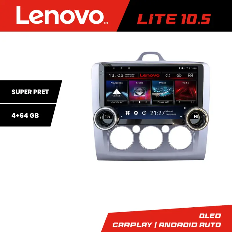 Navigație Android Ford Focus 2004-2011, 10.5 inch, 4GB+64GB, WiFi, GPS Lichidare de stoc
