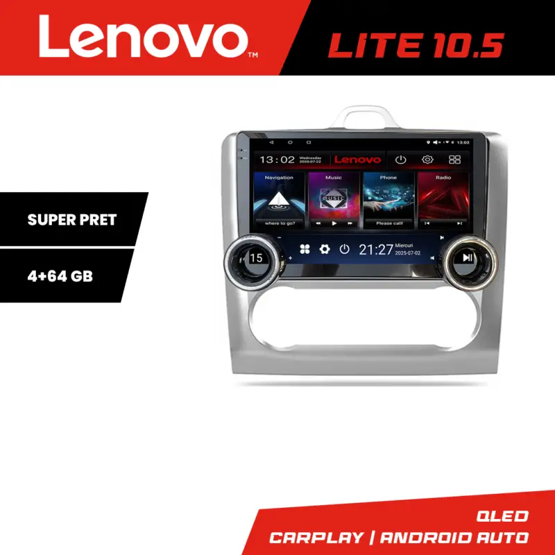 Reducere de preț Navigatie Android Ford Focus 2004-2011, 10.5 inch, 4+64 GB, WiFi, GPS