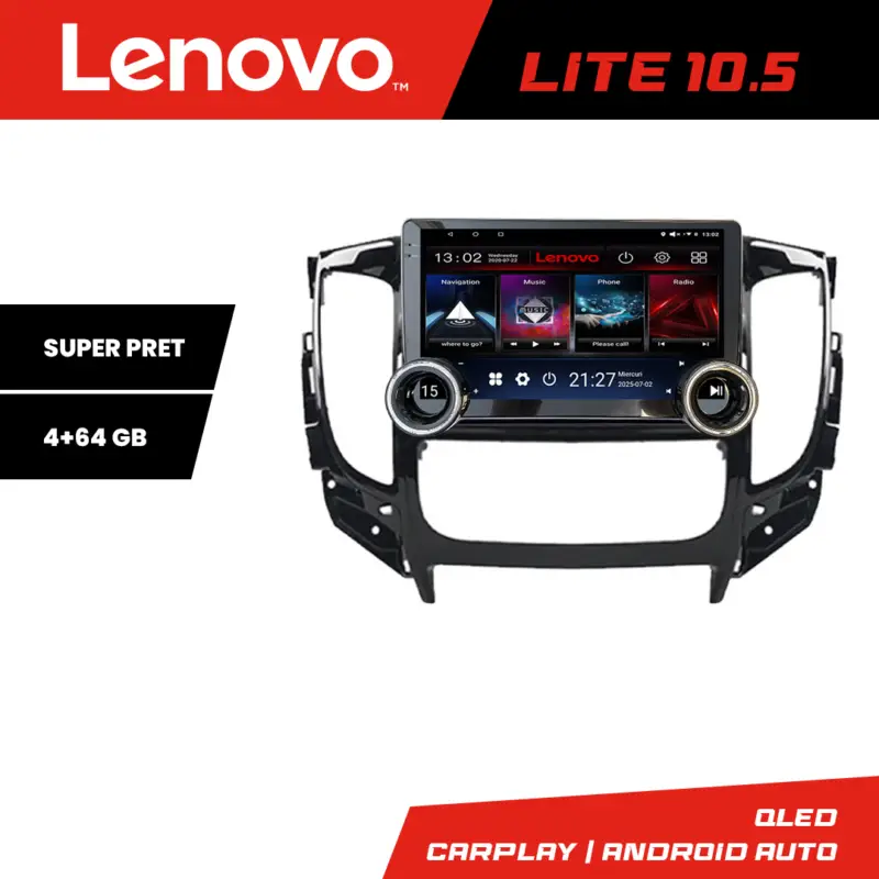 Navigație Android Mitsubishi L200 2014-2020 Lenovo 10.5 inch 4+64GB Nu rata