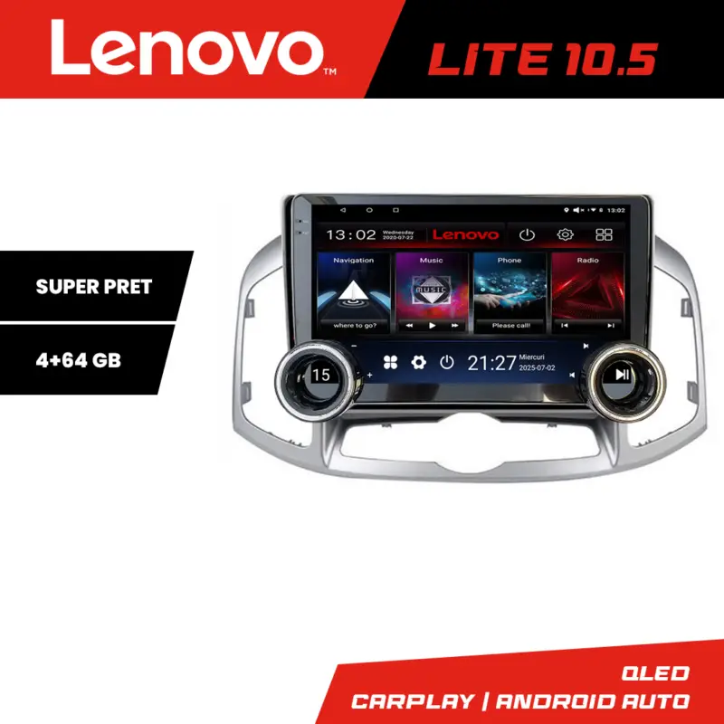 Navigație Chevrolet Captiva 2012-2018 Lenovo 10.5 inch 4GB+64GB Android Bestseller
