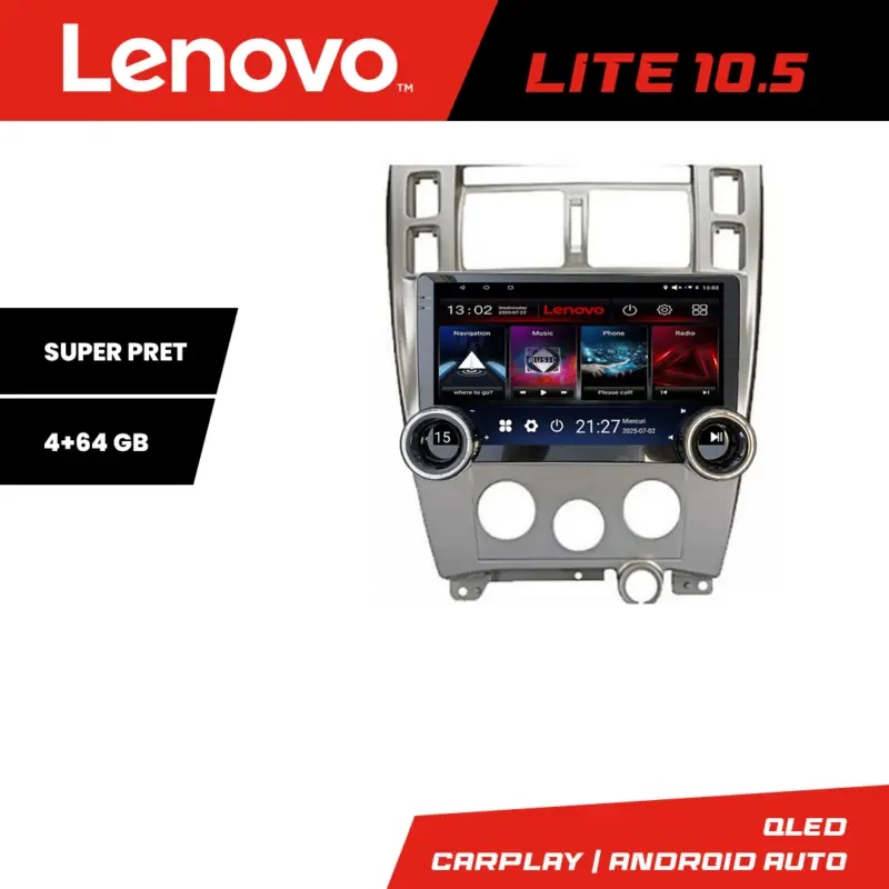 Navigație Android Hyundai Tucson 2004-2010 Lenovo 10.5 inch 4+64GB Calitate înaltă