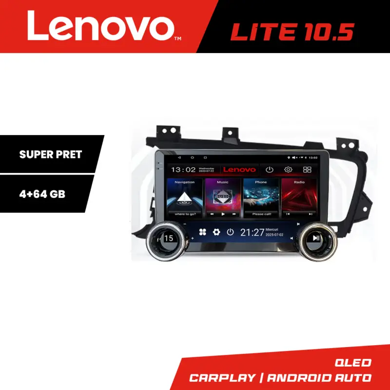 Expediere rapidă Navigatie Android Lenovo 10.5 inch 4+64 GB pentru Kia Optima 2011-2015