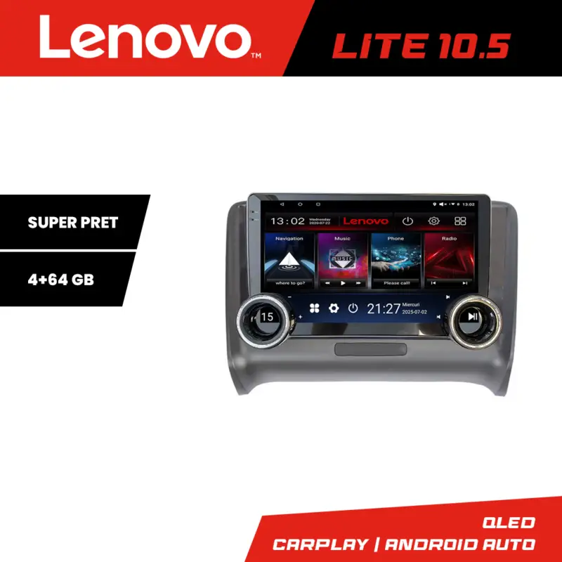 Livrare expres Navigație Audi TT 2004-2011 Lenovo Lite 10.5, Android, 4+64GB