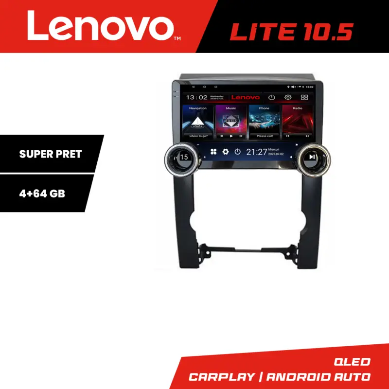 Navigație Android Kia Sorento 2009-2012, 10.5 inch, 4+64GB, Lenovo Expediere rapidă