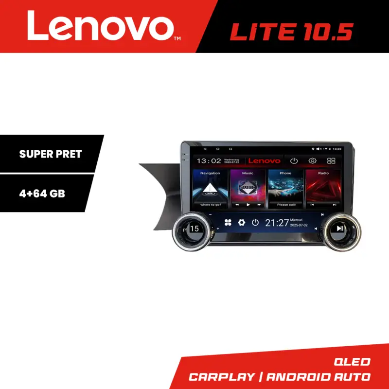 Navigație Android Mercedes GLK X204 2011-2014 NTG4.5 Lenovo 10.5 inch 4+64GB Ofertă exclusivă