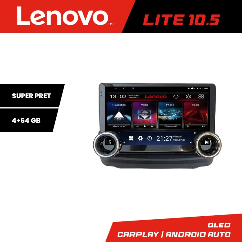 Navigație Hyundai Genesis Lenovo 10.5 inch, 4GB RAM, 64GB, Android Livrare expres