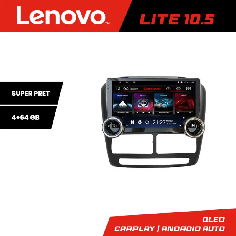 Navigatie Android 10.5 inch Fiat Doblo 2010-2017 si Opel Combo 4+64GB Ofertă