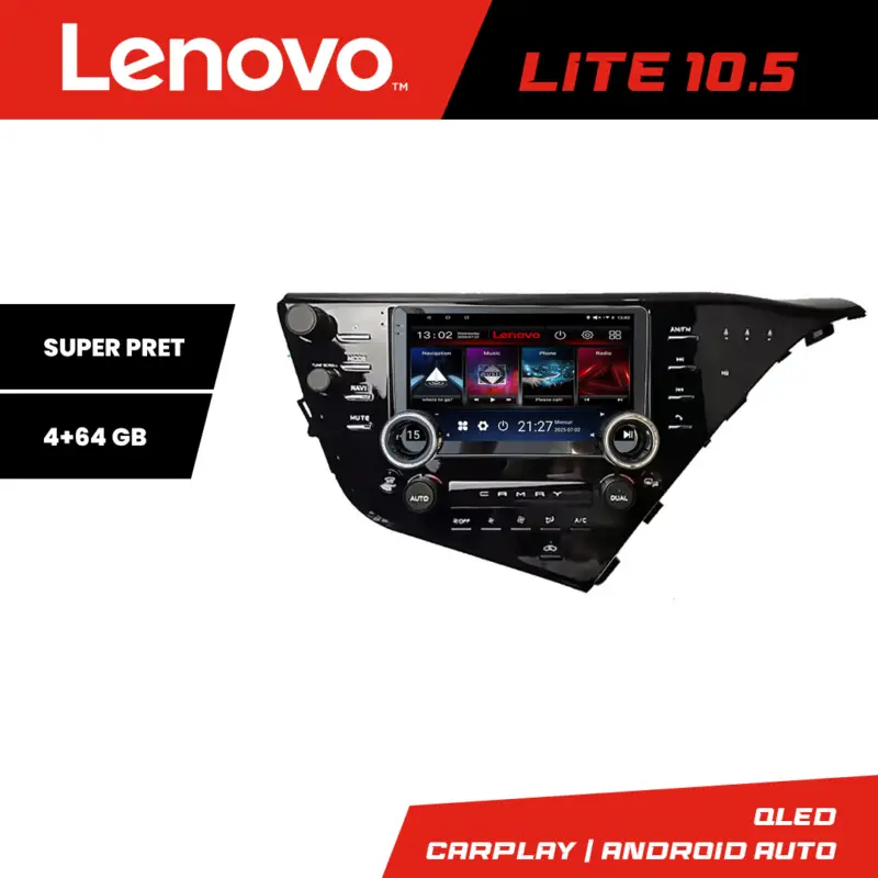 Navigație Toyota Camry 2017-2021 Lenovo 10.5 inch 4GB+64GB Android Lichidare de stoc