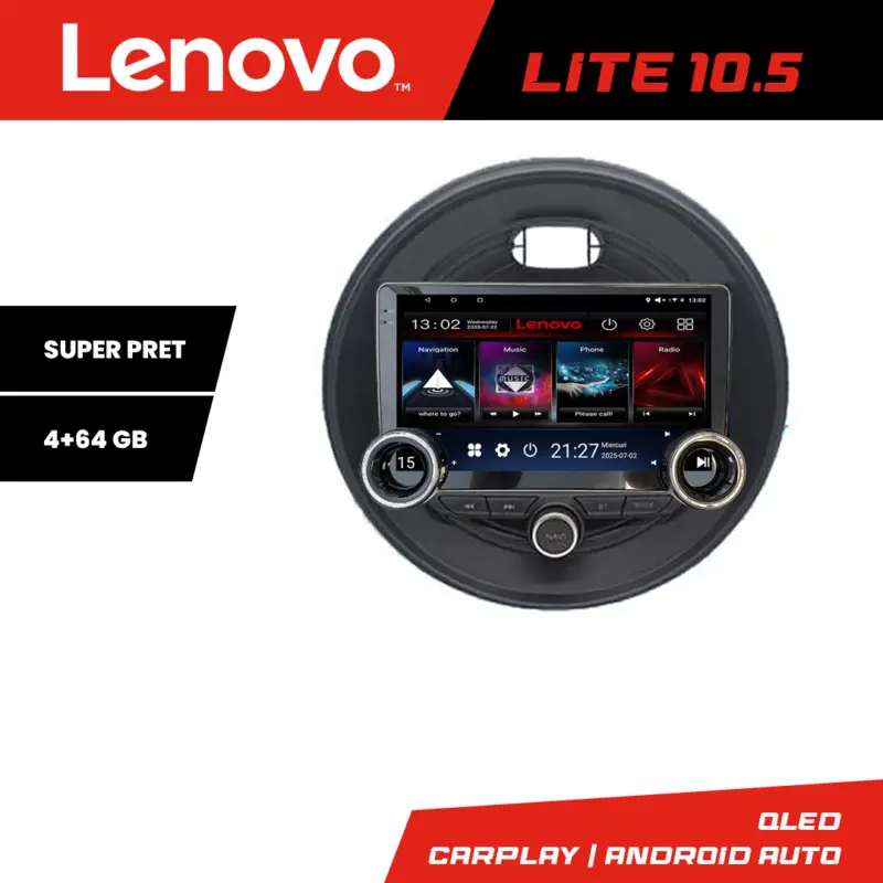 Lichidare de stoc Navigație Android Mini Cooper 2015-2019 10.5 inch 4+64GB Lenovo