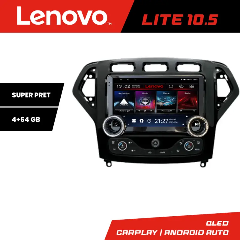 Ofertă exclusivă Navigatie Android Ford Mondeo 2007-2010 Lenovo 10.5 inch 4GB+64GB