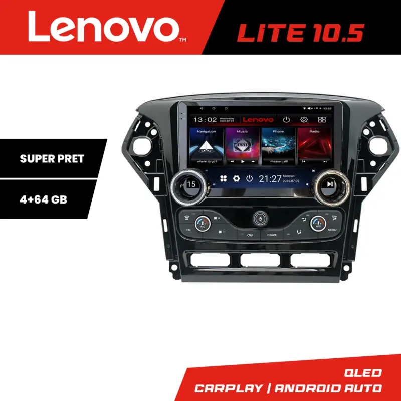 Navigație Android Ford Mondeo 2011-2014 Lenovo 10.5 inch 4+64GB Doar azi