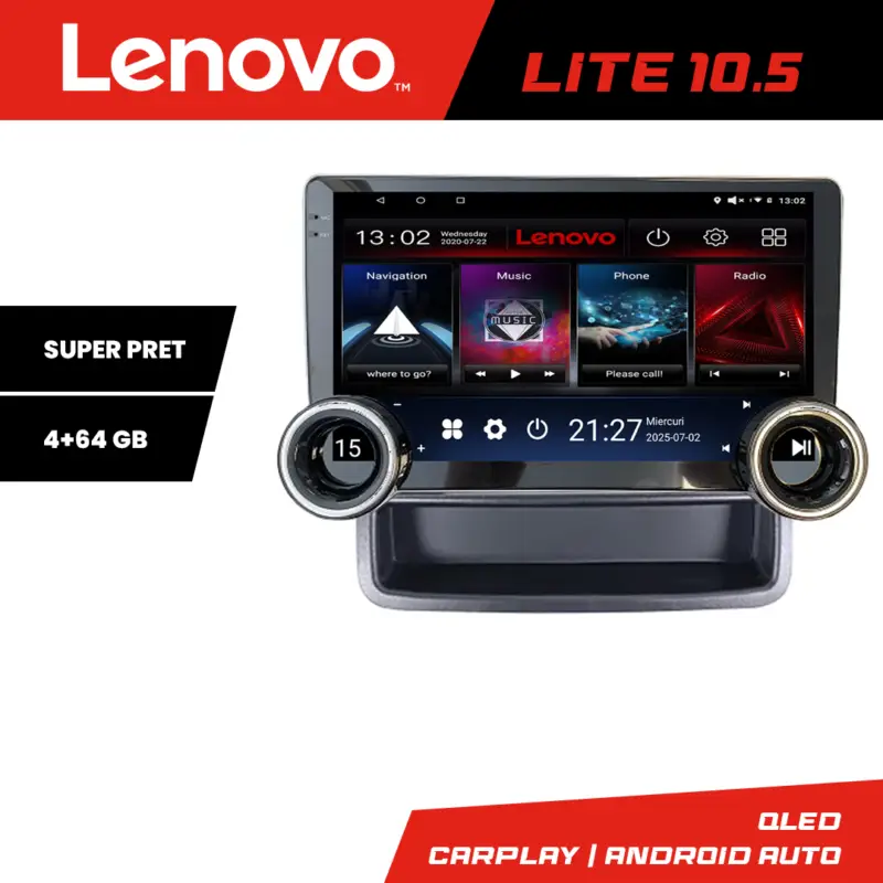 Discount Navigatie Renault Trafic 2009-2014 Lenovo 10.5 inch, 4GB RAM, 64GB