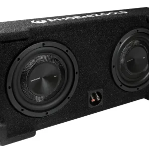 Subwoofer pasiv auto cu incinta Phoenix Gold 2x8", 150W RMS, 2 Ohm Ofertă limitată