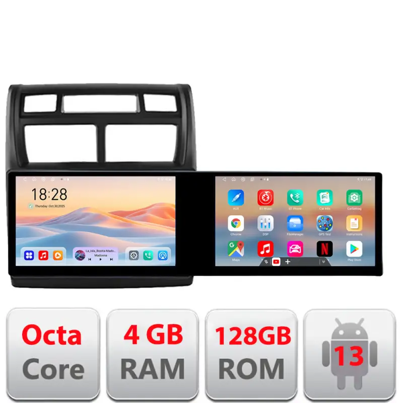 Reducere extra Navigatie Android Kia Sportage 2007-2013, 2 ecrane 21.6 inch, 4+128GB