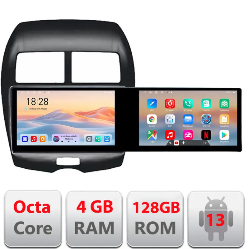 Ofertă specială Navigatie Android Mitsubishi ASX 2013-2017, 21.6 inch, 4GB RAM, 128GB