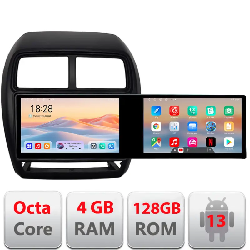 Vezi acum Navigație Android Mitsubishi ASX 2017-2021 facelift, 21.6 inch, 4GB+128GB