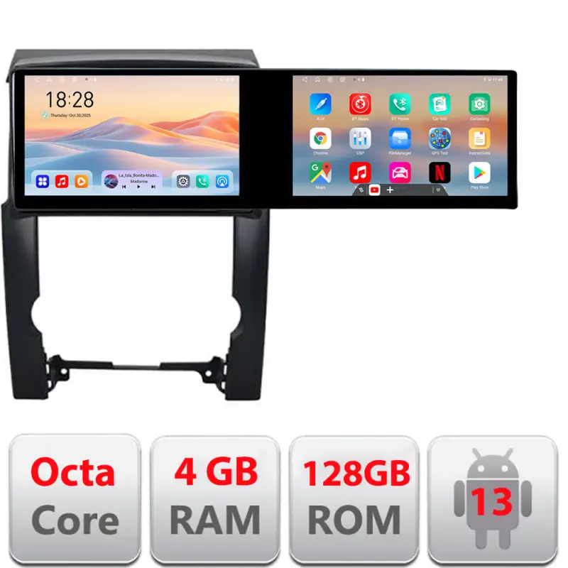 Ofertă Navigație Android Kia Sorento 2009-2012 cu 2 ecrane, 4GB RAM, 128GB