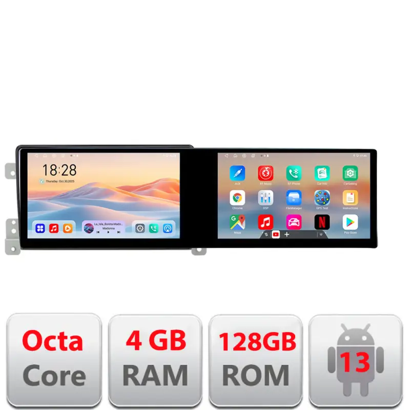 Navigatie Android Suzuki Grand Vitara 2005-2015, 2 ecrane 21.6 inch, 4+128GB Livrare gratuită