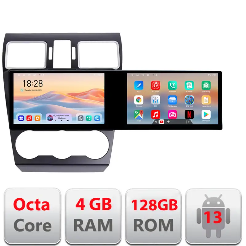 Navigație Subaru Forester XV 10.5 inch, 4GB RAM, 128GB, CarPlay Popular