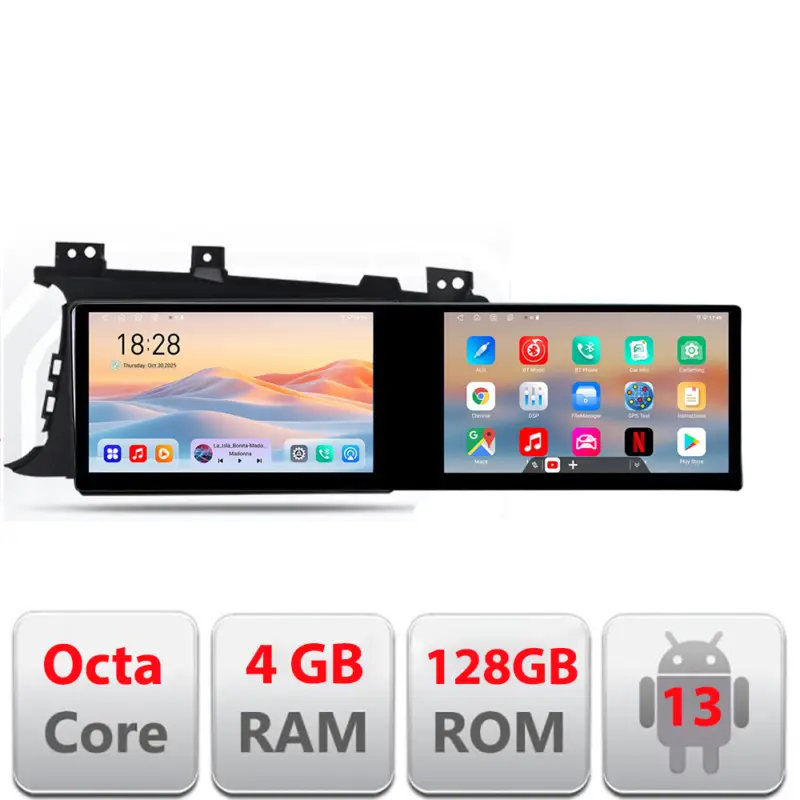 Navigație Android Kia Optima 2011-2015, 2 ecrane 21.6 inch, 4GB+128GB Preferatul clienților