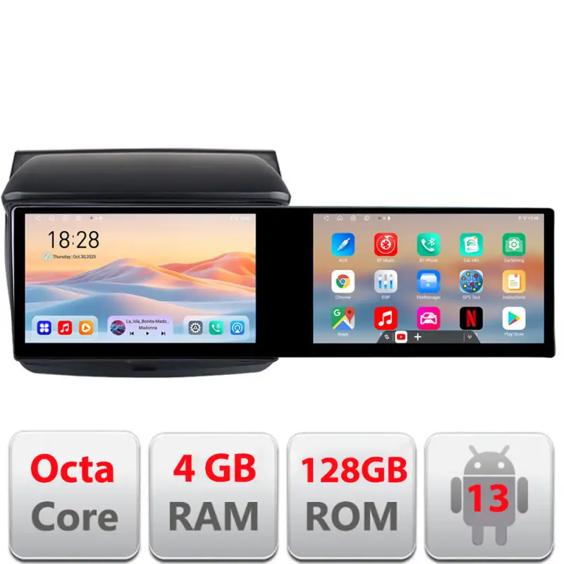 Navigatie Android Mitsubishi L200 2006-2014, 2 ecrane 21.6 inch, 4GB+128GB Ieftin