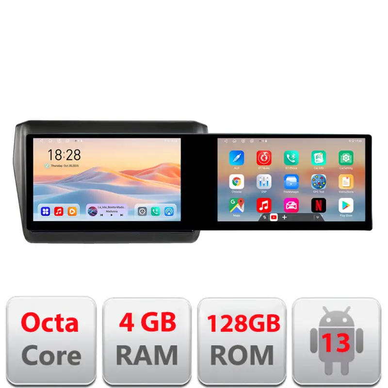 Navigatie Suzuki Swift 2017+ Edotec, 2 ecrane 21.6 inch, 4GB+128GB Preț promoțional