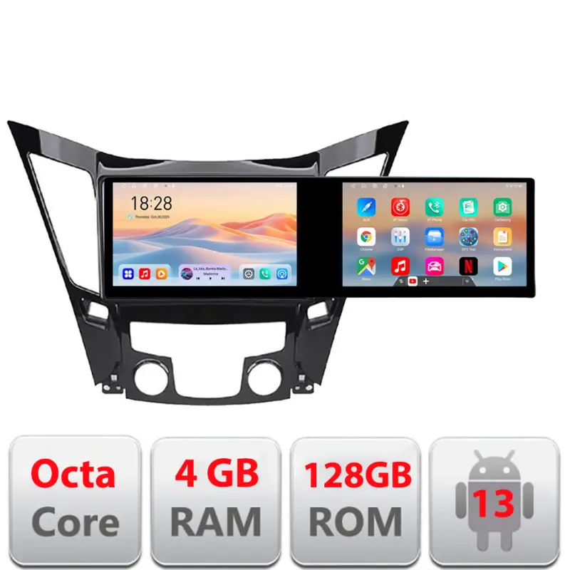 Chilipir Navigatie Android Hyundai Sonata 2011-2015, 21.6 inch, 4GB+128GB