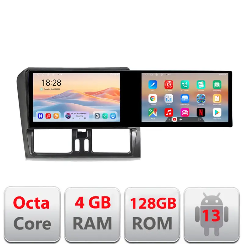 Navigatie Android Volvo XC60 2014-2018, 2 ecrane, 4GB RAM, 128GB Ieftin