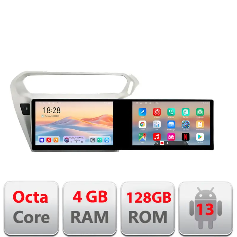 Navigatie Android Peugeot 301 si Citroen C-Elysee 21.6 inch 4GB+128GB Discount