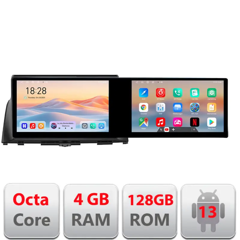 Navigație Android Kia Optima 2016+ cu 2 ecrane 21.6 inch, 4GB RAM, 128GB Doar azi