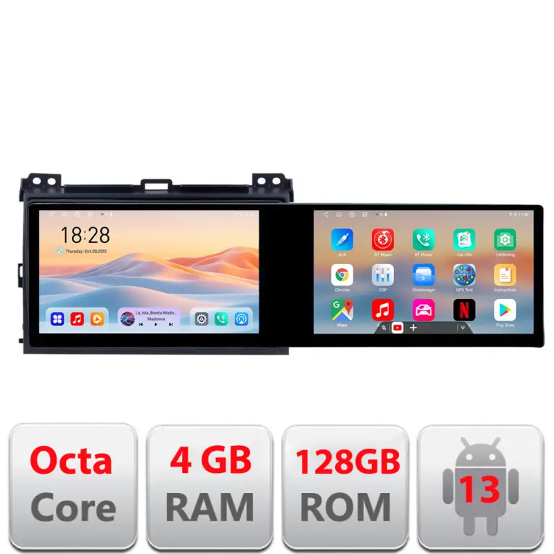 Navigatie Android Toyota Prado 2004-2009 Edotec 10.5 inch 4GB RAM 128GB Promoție